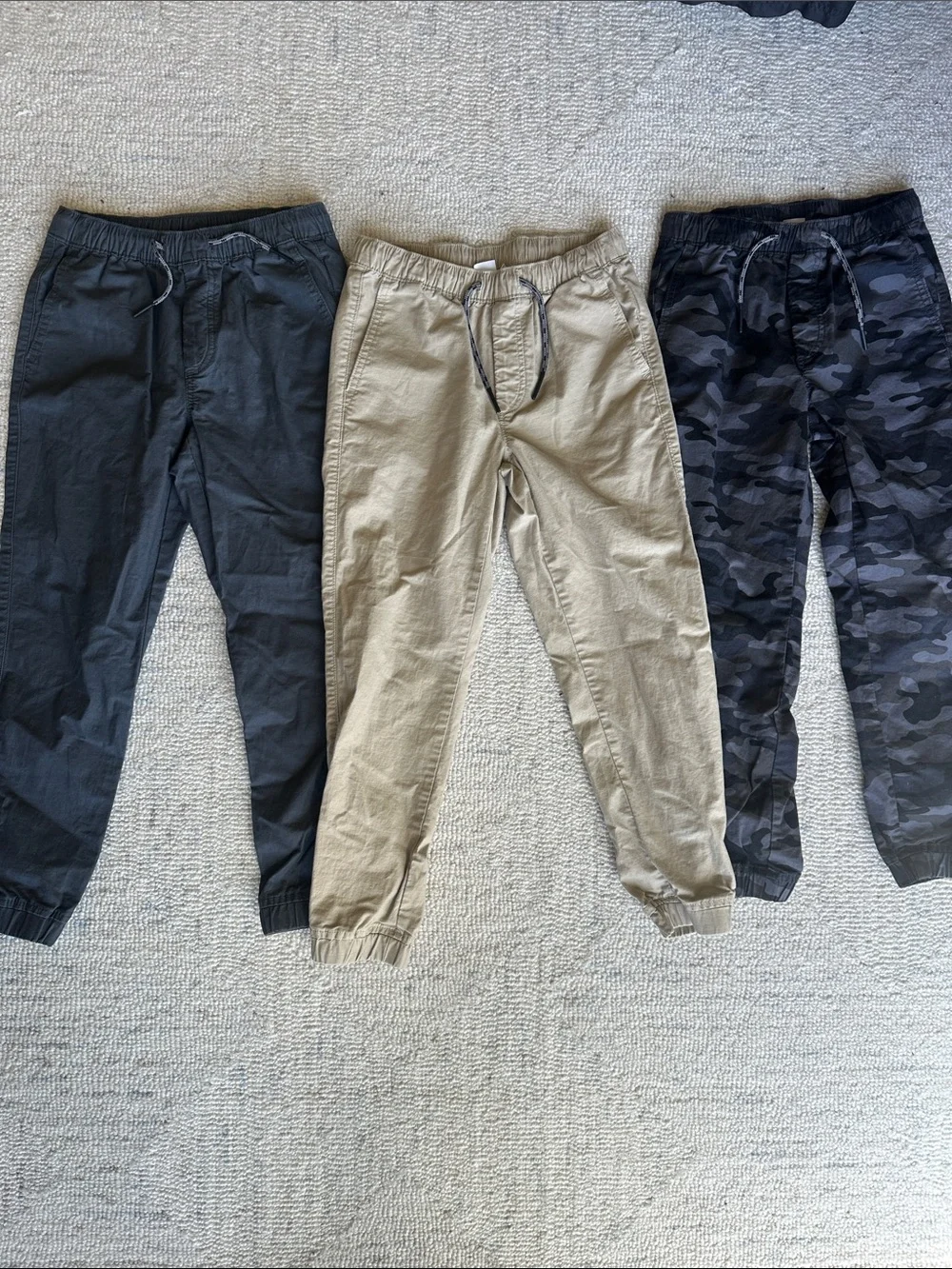 GAP Kids Jogger Trio - Black, Khaki, Black Camo